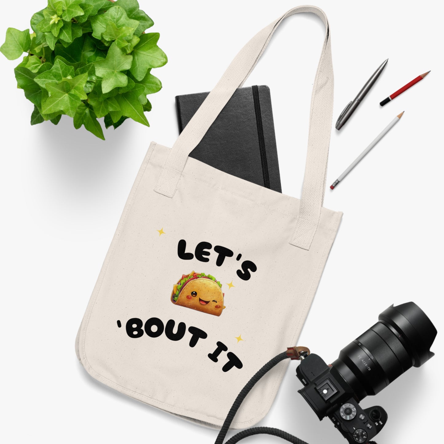 Cute Taco Tote Bag - Sustainable and Eco-Friendly