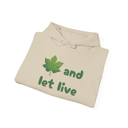 Leaf and Let Live Hoodie (Live and let Live pun)