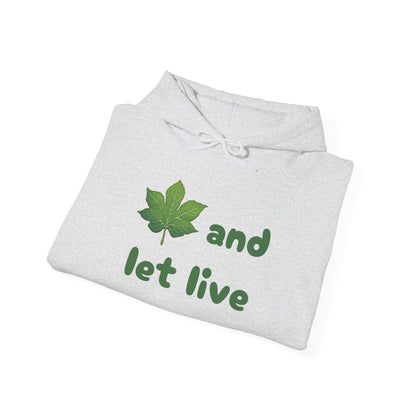 Leaf and Let Live Hoodie (Live and let Live pun)