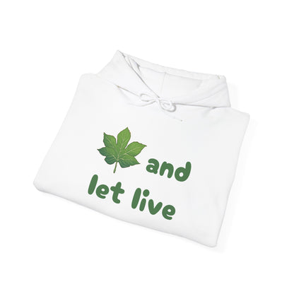 Leaf and Let Live Hoodie (Live and let Live pun)